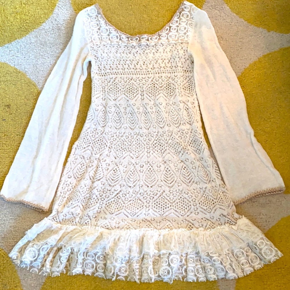 FREE PEOPLE lacy dress/top  size S